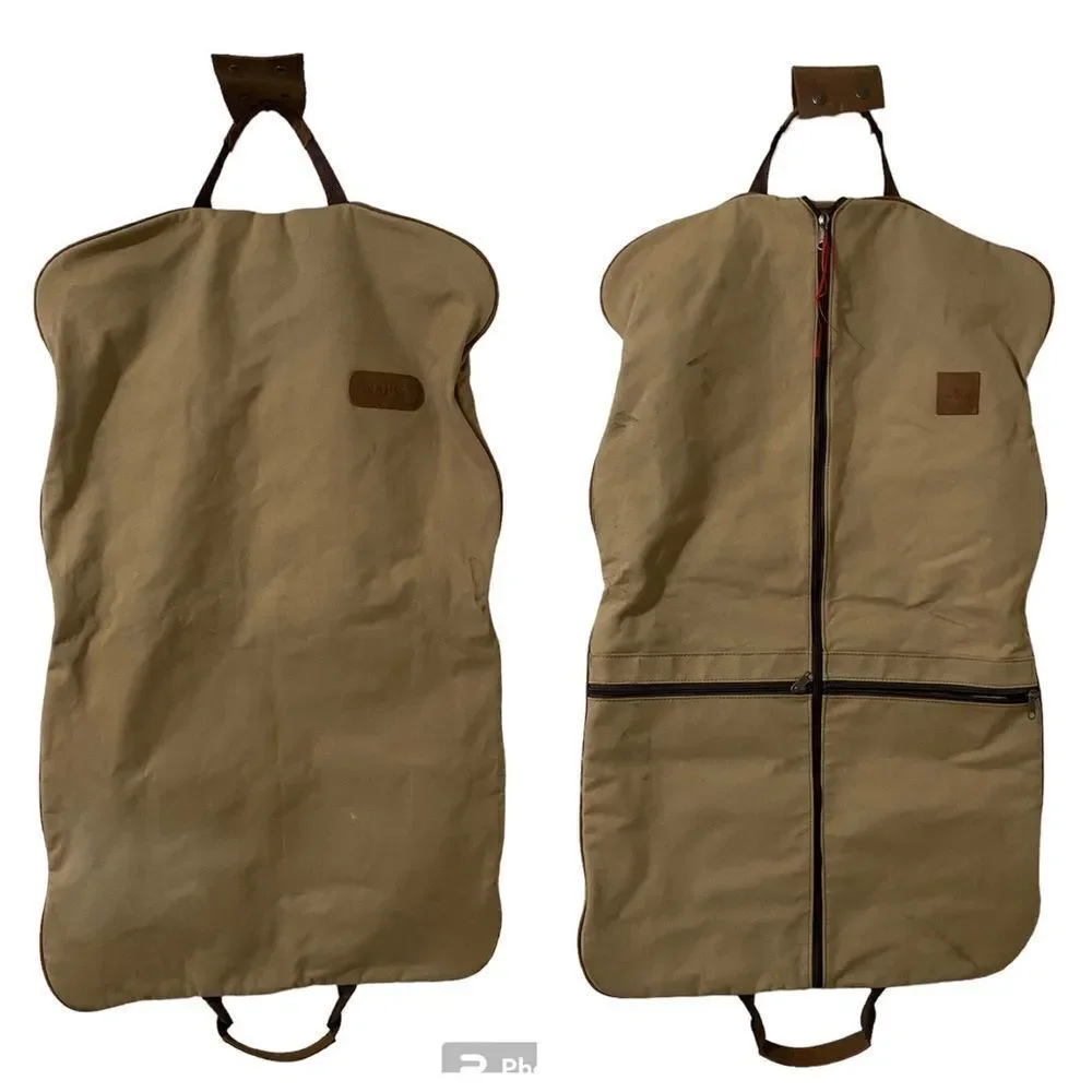 Jon hart two suiter garment bag canvas leather